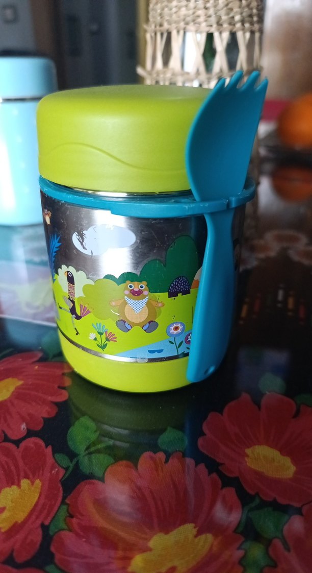 baby Hops Renkli Çocuk Termosu Yeşil - Görsel 4