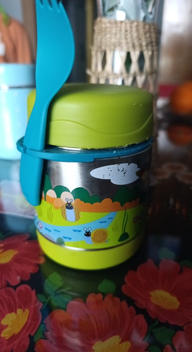 baby Hops Renkli Çocuk Termosu Yeşil - Görsel 5