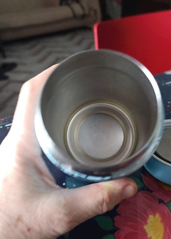 Pastel Mavi Yıldızlı bebek mama termosu - Görsel 3