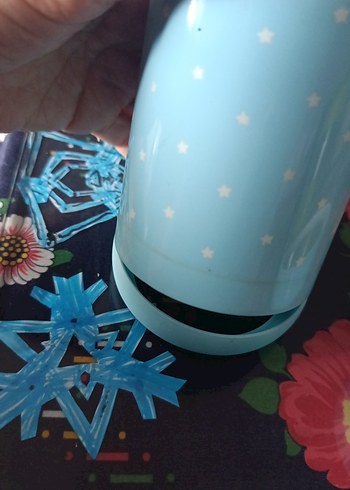 Pastel Mavi Yıldızlı bebek mama termosu - Görsel 9