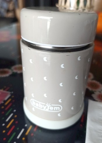 babyJem Bebek Termosu Bej Gri - Görsel 5