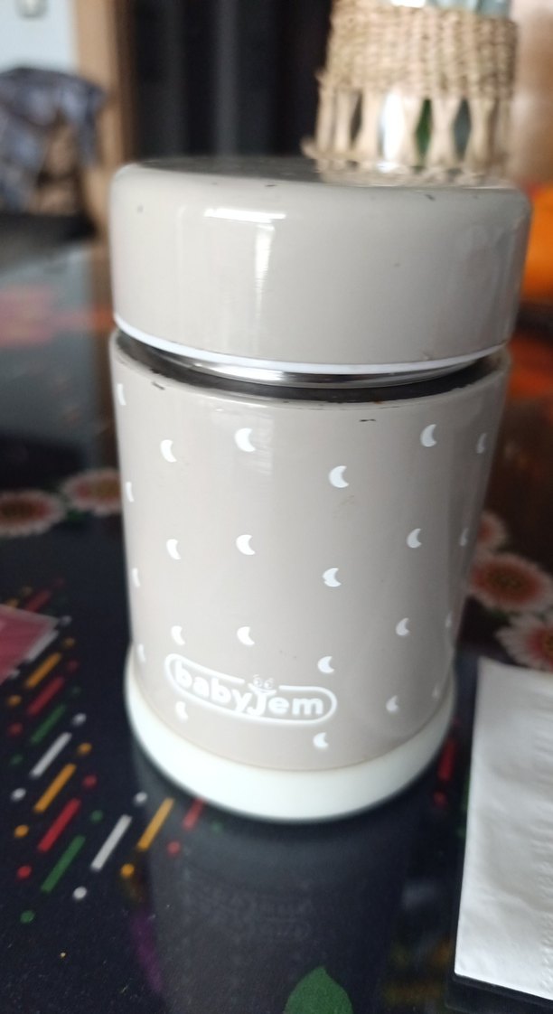 babyJem Bebek Termosu Bej Gri - Görsel 5