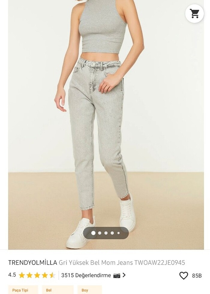 Gri jeans - Görsel 2