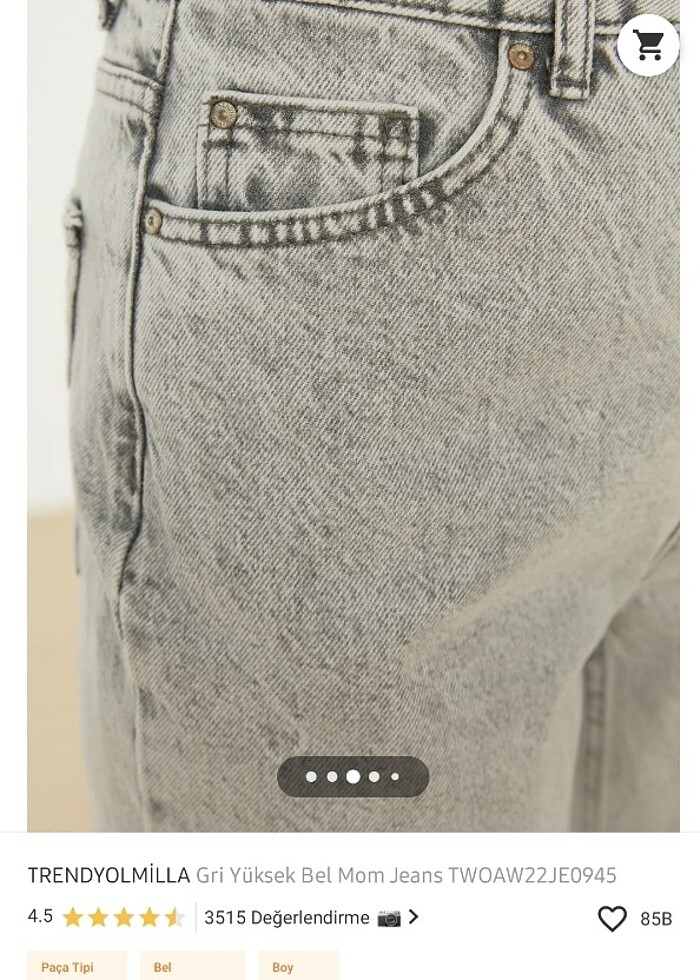 Gri jeans - Görsel 3