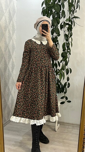 38 Beden Vintage pazen elbise