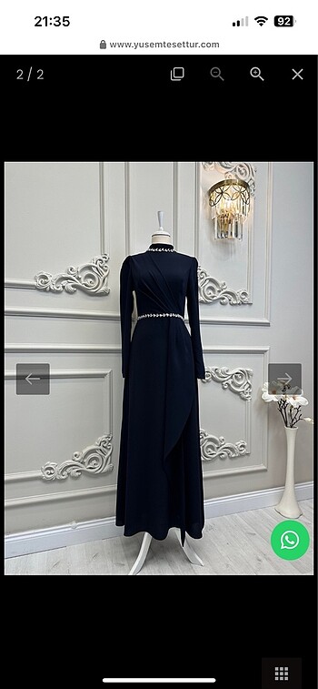 Zarif tesettür abiye - Görsel 2