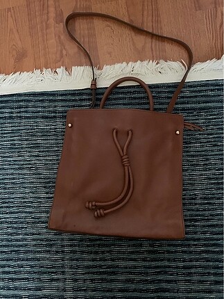 Massimo Dutti Hakiki Deri Taba Çanta