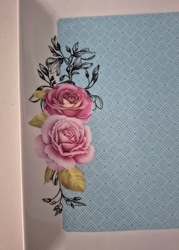 kare büyük boy porselen servis tabağı - Görsel 3