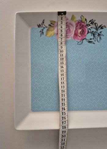 kare büyük boy porselen servis tabağı - Görsel 5