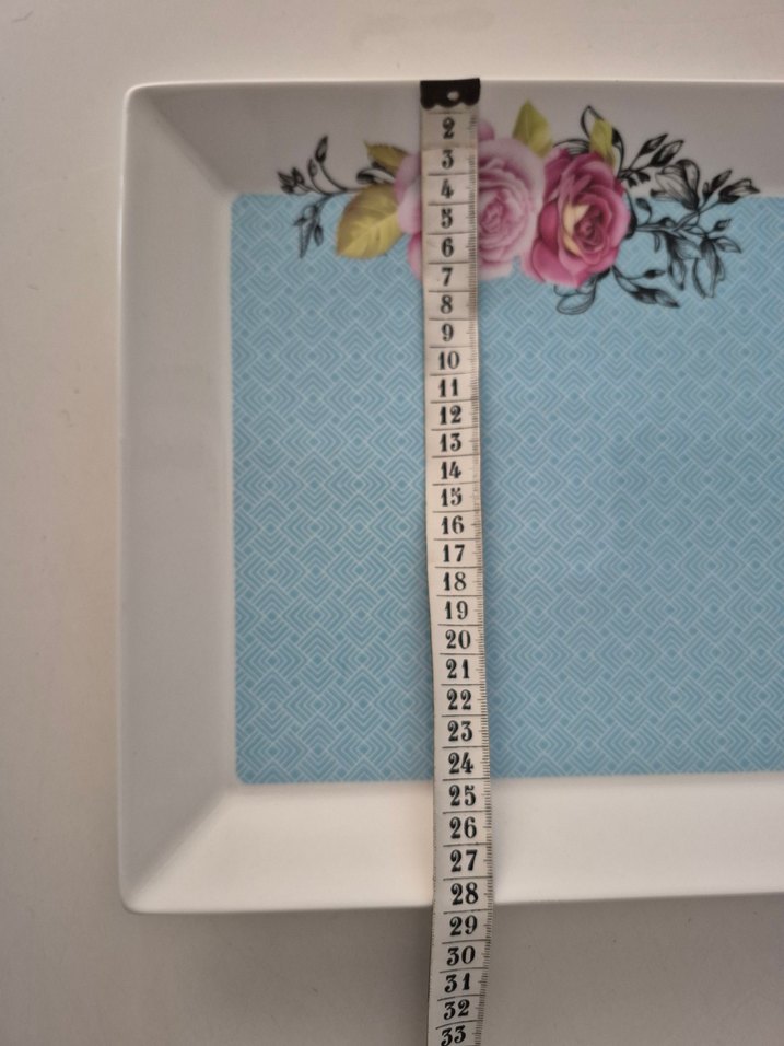 kare büyük boy porselen servis tabağı - Görsel 5