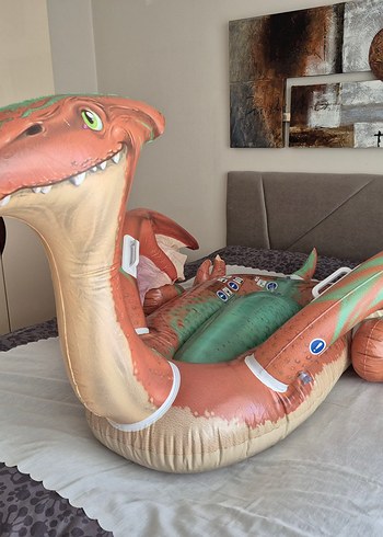 Dinozor Şişme deniz yatağı - Görsel 3