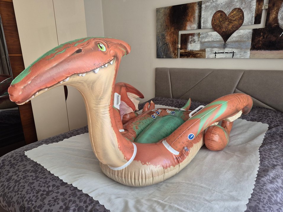 Dinozor Şişme deniz yatağı - Görsel 3