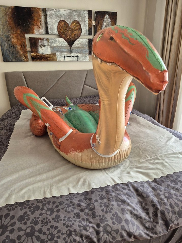 Dinozor Şişme deniz yatağı - Görsel 2