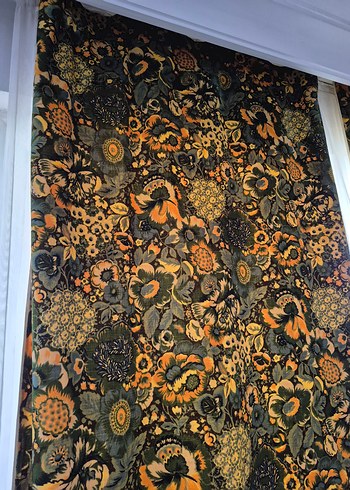 antika kalın kadife perde - Görsel 3