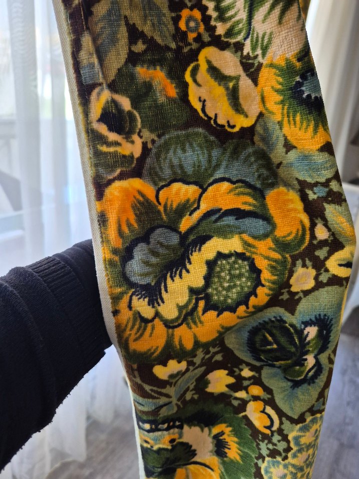 antika kalın kadife perde - Görsel 4