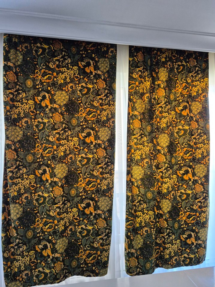 antika kalın kadife perde - Görsel 2