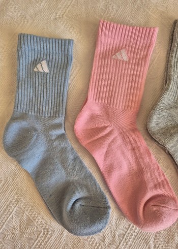 m Beden gri Renk 4 adet orjinal Adidas çorap