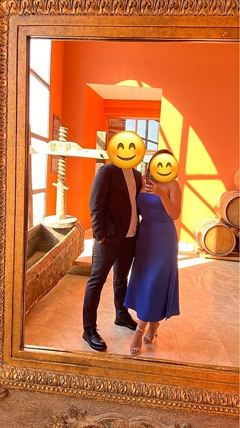 38 Beden mavi Renk Batty & Sam Elbise