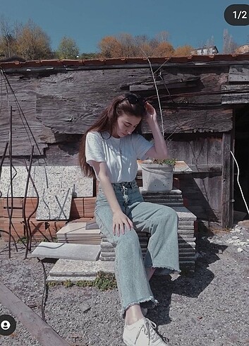 Wide leg jean