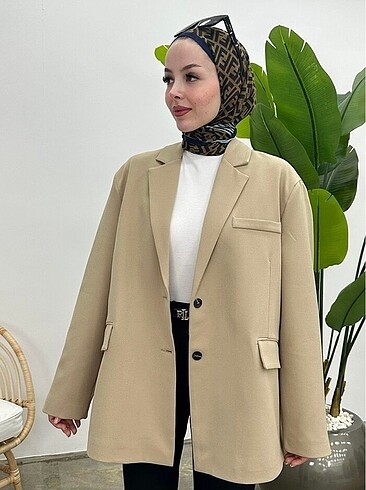 Sütlü kahve blazer ceket