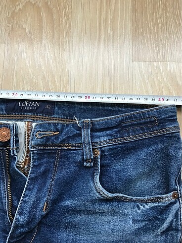 32 Beden mavi Renk Lufian erkek jean iki defa giyildi