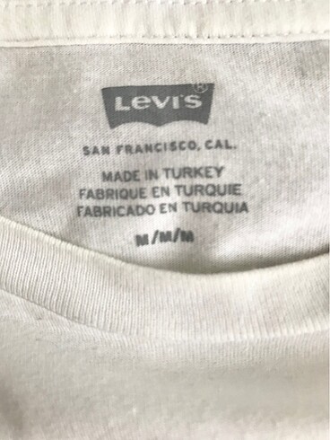 m Beden Levis erkek t shirt