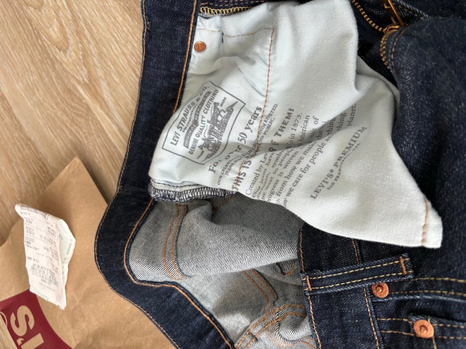 Sıfır Levis Koyu Mavi Denim Jean — görsel 6/10