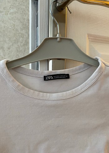 Beyaz Kız Çocuk Kısa Kollu Basic Tişört - Görsel 3