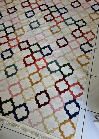 Çok Renkli Soyut Desenli Halı - Görsel 2