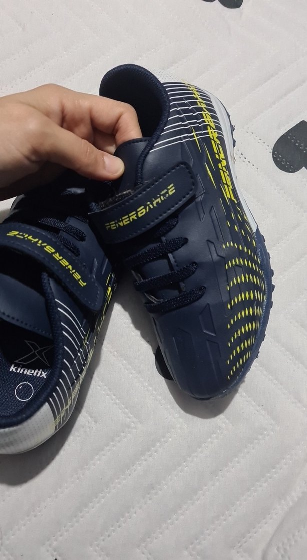 Koyu Mavi Erkek Çocuk Spor Ayakkabı sıfır gibi - Görsel 4