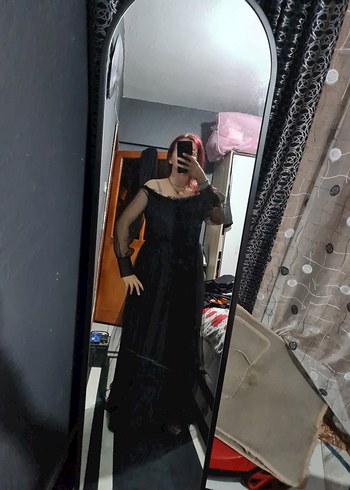 Siyah uzun abiye bana bol geliyo oyuzden guzel durmadı  lbeden - Görsel 2