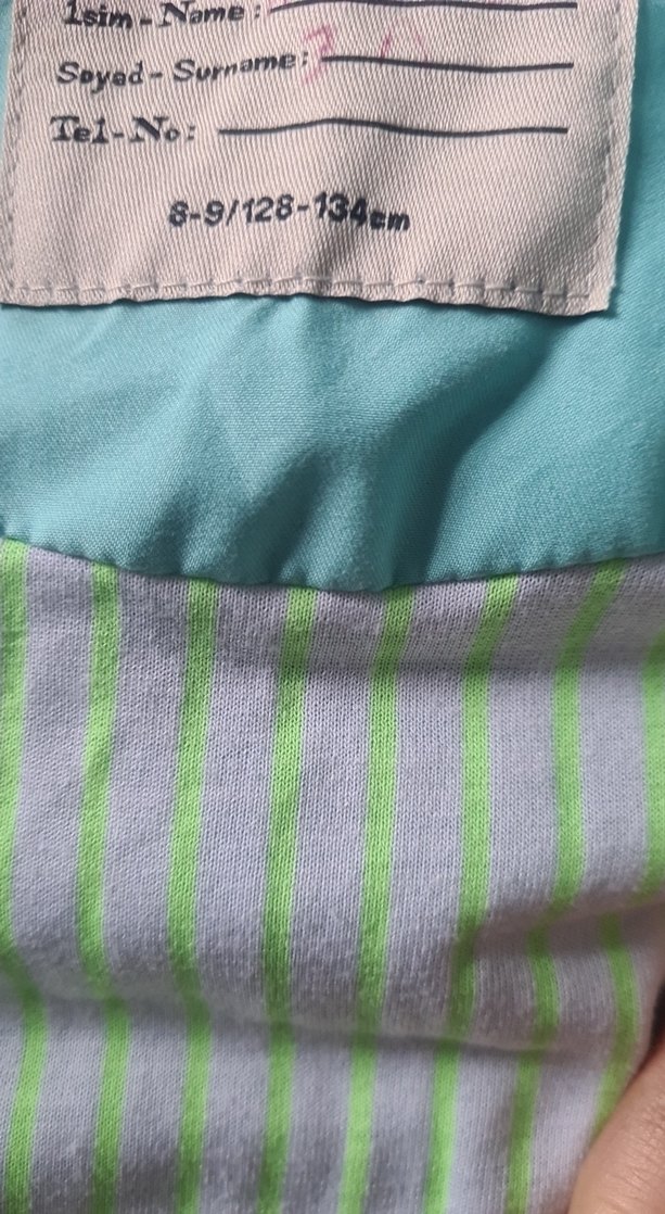 Kız Çocuk Turkuaz Kapüşonlu Fermuarlı Yağmurluk - Görsel 4