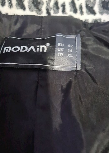 Gri Yılan Desenli Ceket - Görsel 3