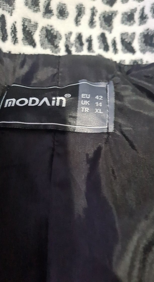 Gri Yılan Desenli Ceket - Görsel 3