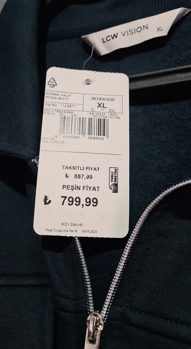 Gri Fermuarlı Kadın Midi Ceket - Görsel 3