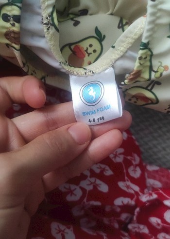 5 Yaş Beden Çok Renkli Desenli Bebek mayo