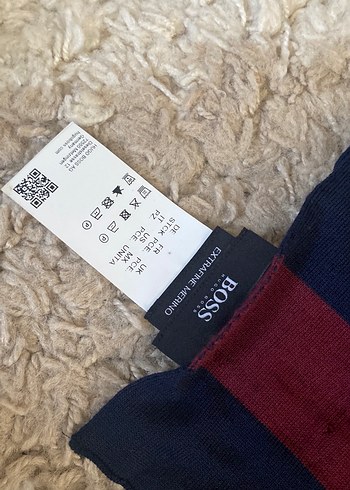 Bordo Lacivert Erkek Midi Atkı - Görsel 3