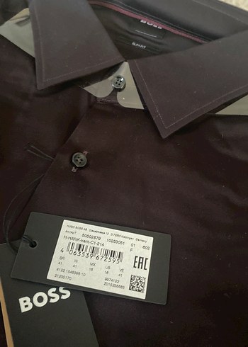 Bordo Düğmeli Erkek Gömlek - Görsel 2