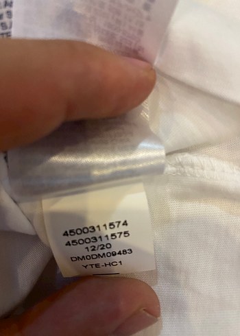 Tommy Hilfiger Beyaz Baskılı Kısa Kollu Tişört - Görsel 5