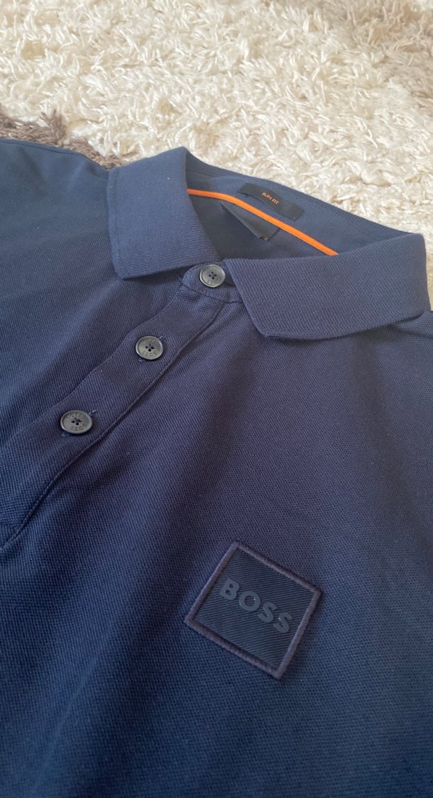 Erkek Lacivert Uzun Kollu Polo Tişört - Görsel 2