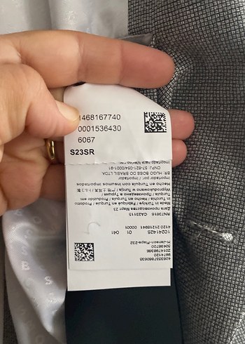 BOSS Gri Düğmeli Erkek Takım Ceketi - Görsel 6