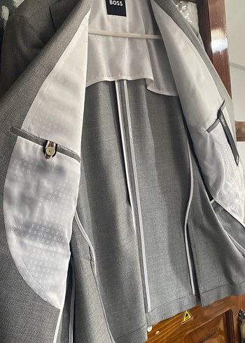BOSS Gri Düğmeli Erkek Takım Ceketi - Görsel 2