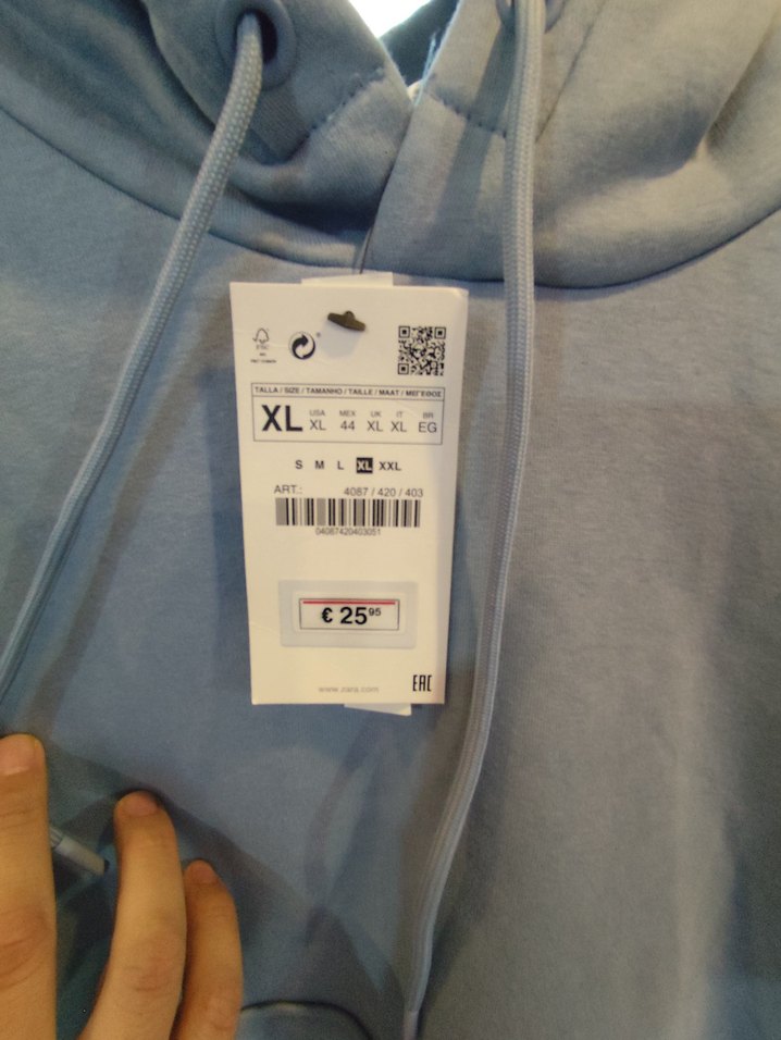 Gri Kapüşonlu Rahat Kesim Sweatshirt - Görsel 2