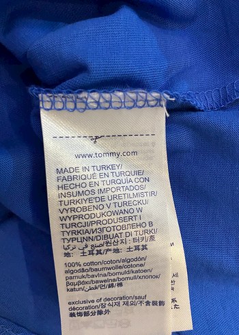 Mavi Baskılı Loose Fit Erkek Tişört - Görsel 7