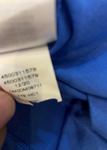 Mavi Baskılı Loose Fit Erkek Tişört - Görsel 6