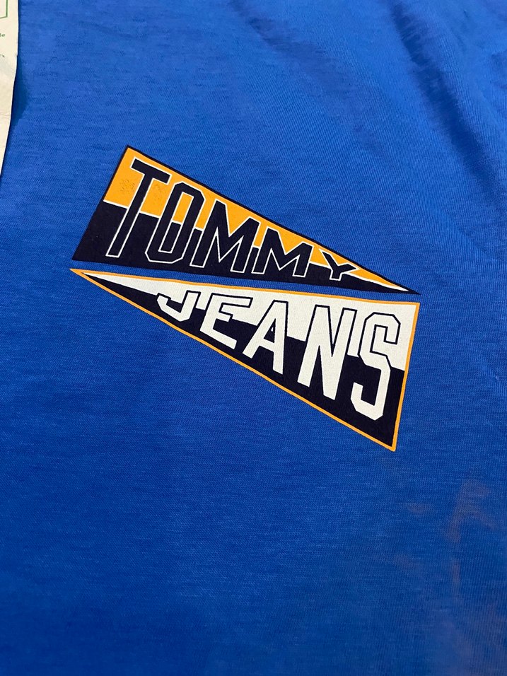 Mavi Baskılı Loose Fit Erkek Tişört - Görsel 2