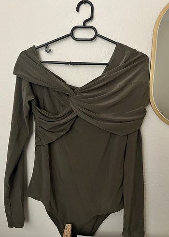 Omuz Detaylı Kadın Bluz - Haki - Görsel 3