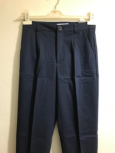 Stradivarius Lacivert Chino Pantolon - Görsel 2