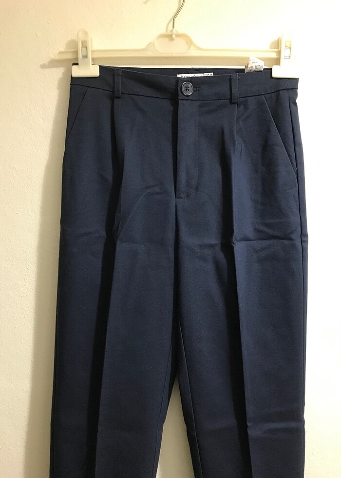 Stradivarius Lacivert Chino Pantolon - Görsel 2