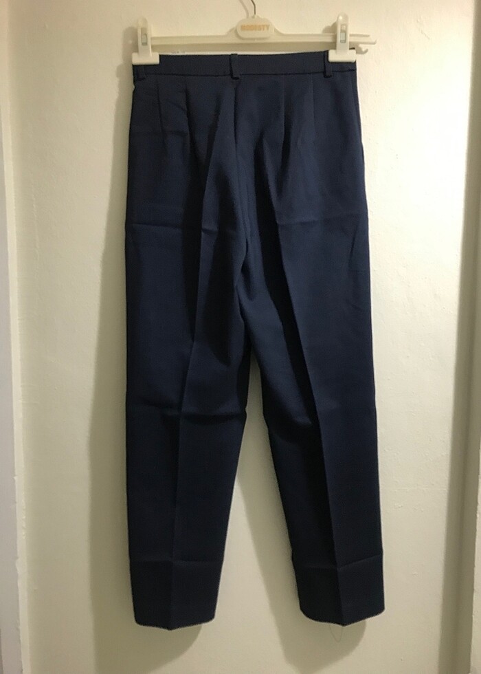 Stradivarius Lacivert Chino Pantolon - Görsel 5